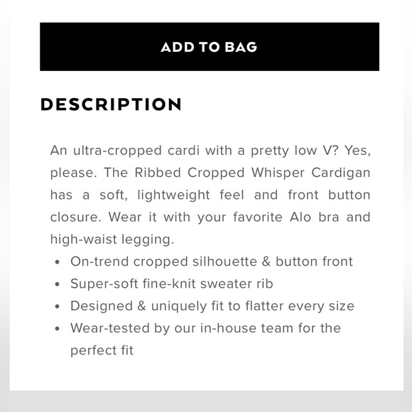 Alo Whisper top - Picture 5 of 5